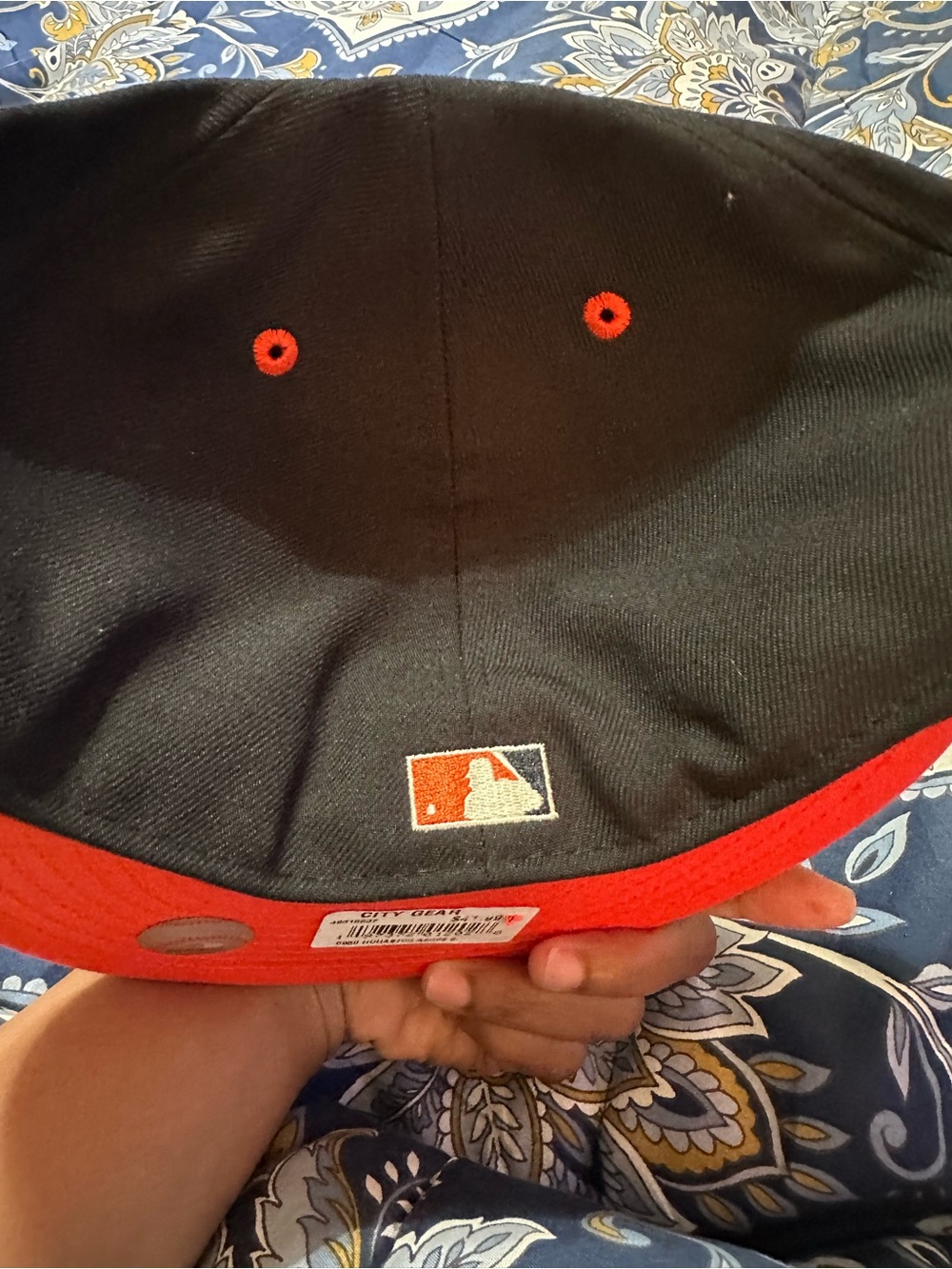 New Era Black and Orange Astros Fitted Hat - Picture 4 of 7